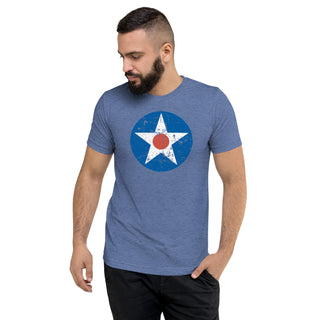 Men's US Airforce Roundel Star with Red Dot Short sleeve t-shirt