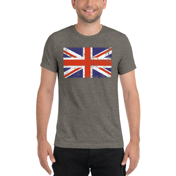 Distressed Union Jack Flag Short sleeve t-shirt