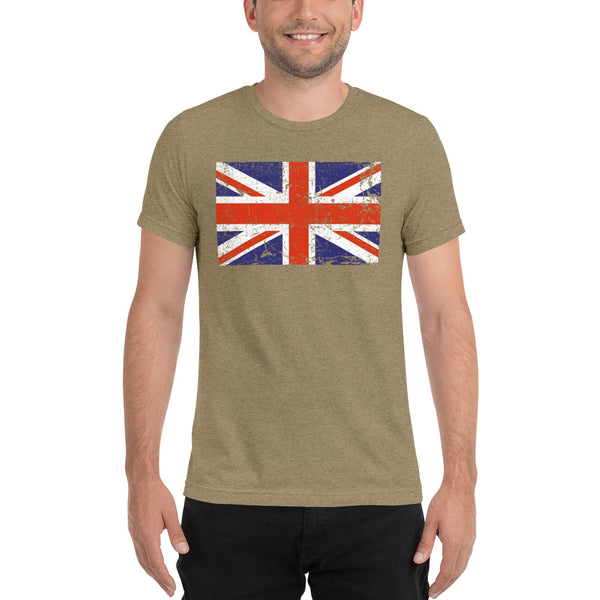 Distressed Union Jack Flag Short sleeve t-shirt