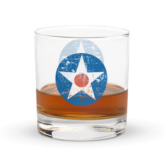 US Airforce Roundel Rocks glass - Combat Miniatures