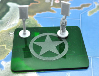 US Ground Task Force Marker, Flag Stand, Tray & Decals - Combat Miniatures