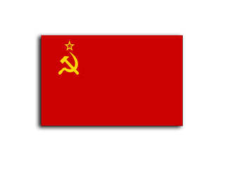 Acrylic USSR Flag Token (x10)