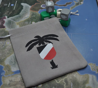 UV Printed Custom German Afrika Korp Logo Dice Bag - Combat Miniatures