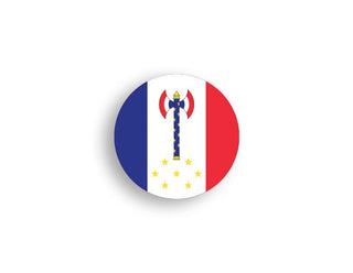 Vichy France Flag Roundel Marker, Set of 10 - Combat Miniatures