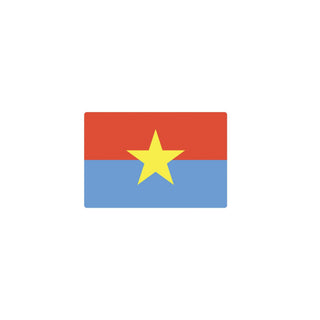 Viet Cong Flag (1969 - 1976) Production Tray 3"x5" | Axis & Allies Game Accessory - Combat Miniatures