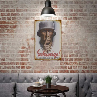 Vintage German Poster Metal Signs, 2 Sizes - Combat Miniatures