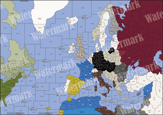 III REICH WORLD WAR II EUROPE 1939 (Map Only)