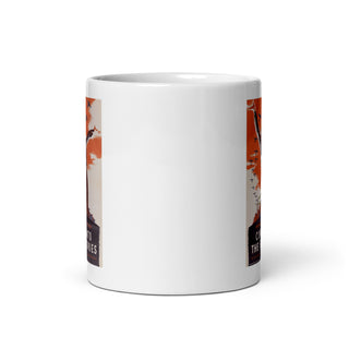 WW2 Era Poster White glossy mug