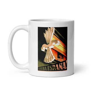 Spanish Civil War Loyalist Poster White glossy mug