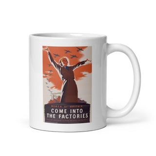 WW2 Era Poster White glossy mug