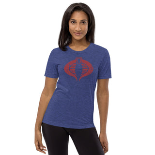 Women's Cobra Logo in Red Short Sleeve T-shirt - Combat Miniatures