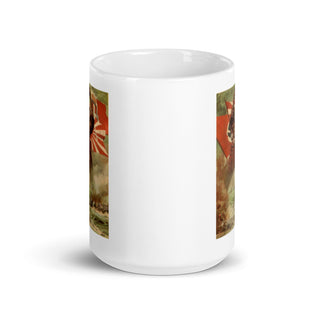 WW2 Axis Propaganda Poster White glossy mug - Combat Miniatures