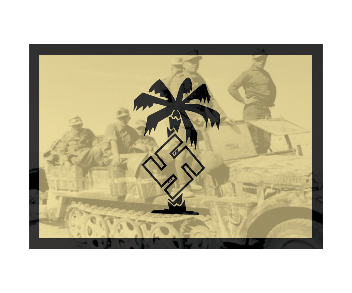 WW2 German Afrika Korp Flag Combat Label - Combat Miniatures