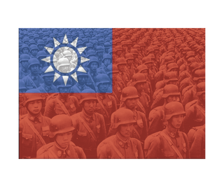 WW2 National Chinese Flag Combat Label - Combat Miniatures