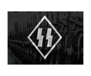 WW2 SS Flag Combat Label - Combat Miniatures