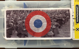 WW2 Vichy France Combat Label (2"X5") - Combat Miniatures