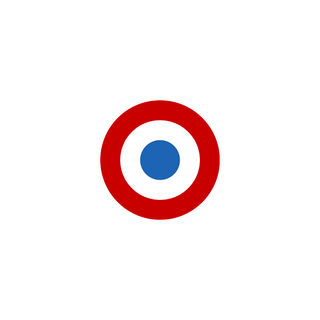 WWII Acrylic Faction Roundels, French Airforce Roundel (x10) - Combat Miniatures