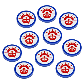 WWII Faction Tokens, Australian ANZAC (x10) - Combat Miniatures