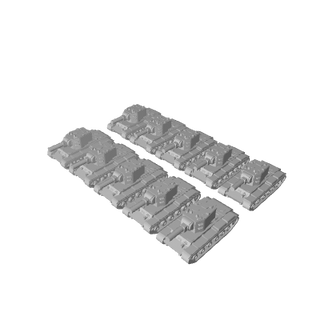 10pc 3D Printed Russian KV - 1 Heavy Tank - Combat Miniatures
