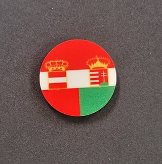 10pc Austria - Hungary Flag Roundel Set - Combat Miniatures