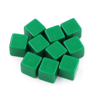 10pcs 16mm Blank Acrylic Dice - Combat Miniatures