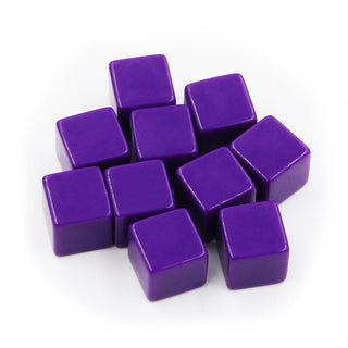 10pcs 16mm Blank Acrylic Dice - Combat Miniatures