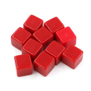 10pcs 16mm Blank Acrylic Dice - Combat Miniatures