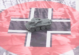 1/285 3D Printed German Sd.Kfz 234 - 3 Scout Car (x10) - Combat Miniatures