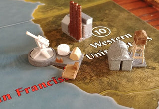 1/285 3D Printed Naval Base with AA Capabilities Style 2 (x18) - Combat Miniatures