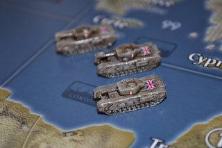 1/285 Custom Painted British Churchill Heavy Tank (x3) - Combat Miniatures