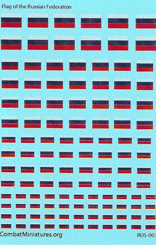 1/285 Flag of the Russian Federation Water Slide Decals - Combat Miniatures