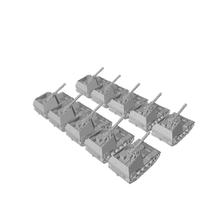 1/285 Micro Armor German SPA Wespe (x10) - Combat Miniatures