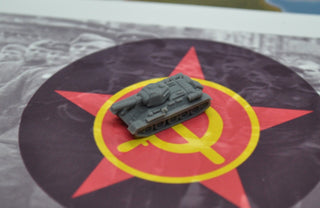 1/285 Scale 3D Printed Micro Armor Russian T - 34 Medium Tank (x5) - Combat Miniatures