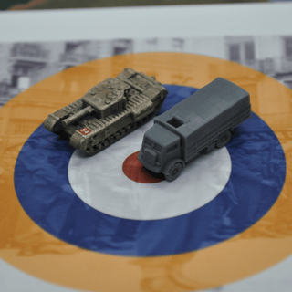 1/285 Scale 3D Printed UK WW2 Bedford QL 3 Truck (x10) - Combat Miniatures