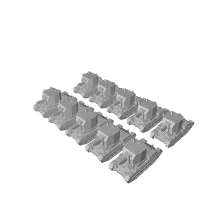 1/285 Scale WW2 British Self - Propelled Artillery (x10) - Combat Miniatures