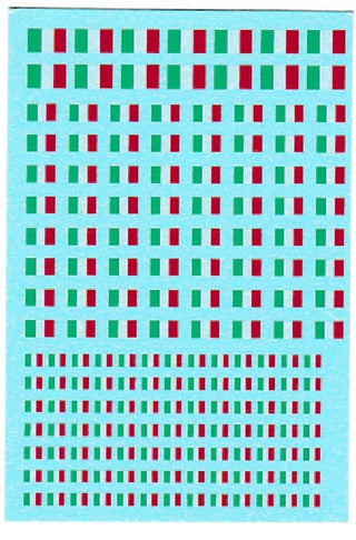 1/285 WW2 National Italian Flag Water Slide Decals - Combat Miniatures