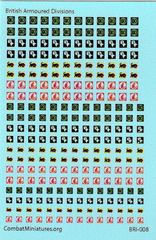 1/300 - 1/600 British Armored Divisions - Combat Miniatures