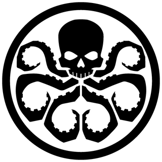 1/300 - 1/600 HYDRA logo in Black w/ White Background Slide Decals - Combat Miniatures