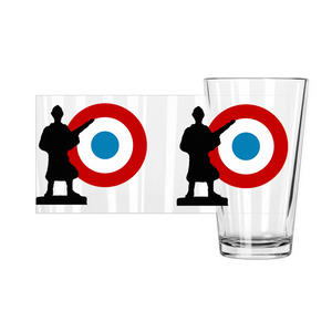 Axis & Allies French Roundel Pint Glass