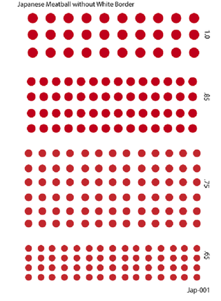 1/600 Japanese Aircraft Hinomaru w/o White Border Water Slide Decals - Combat Miniatures
