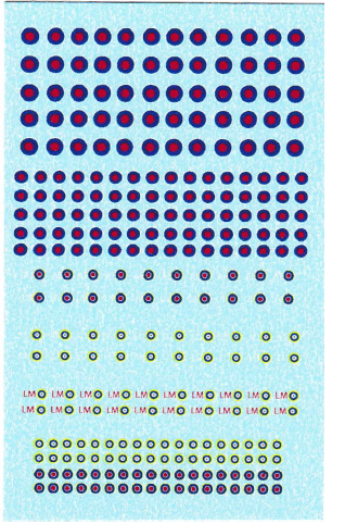 1/600 WW2 British Aircraft Roundel Water Slide Decals - Combat Miniatures
