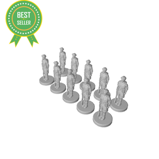 1/72 3D Printed WW2 Sikh Commonwealth Infantry (x10) - Combat Miniatures