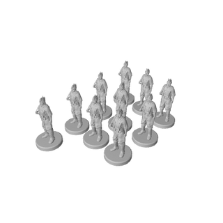 1/72 Scale 3D Printed Nationalist Spanish Infantry (x10) - Combat Miniatures