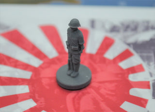 1/72 Single 3D Printed Japanese Infantry with Helmet - Combat Miniatures