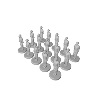 1/72 Single 3D Printed Japanese Infantry with Helmet - Combat Miniatures