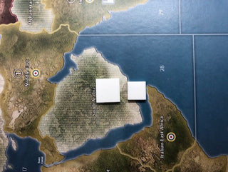 17mm or 15mm Blank White Acrylic Markers (x5) - Combat Miniatures