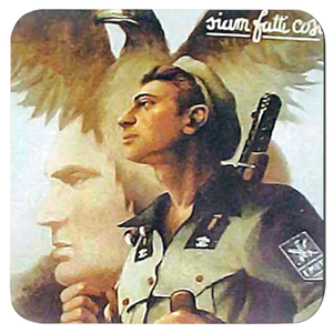 WW2 Italian Propaganda Poster Coasters Set of (x4)