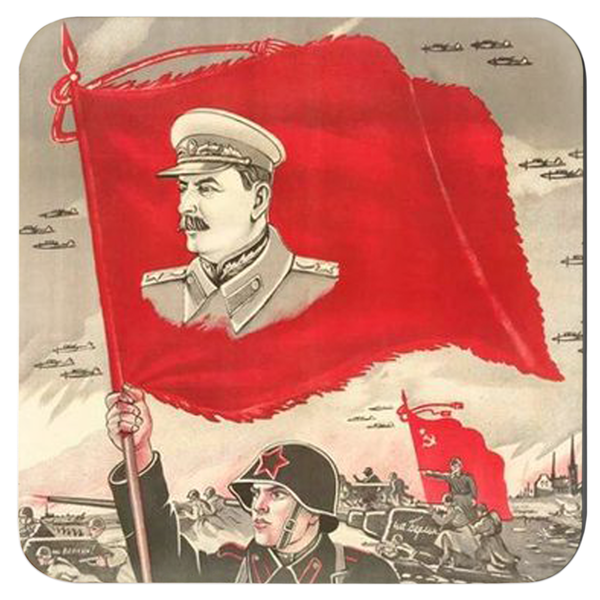 USSR Propaganda Poster Coasters (x4)
