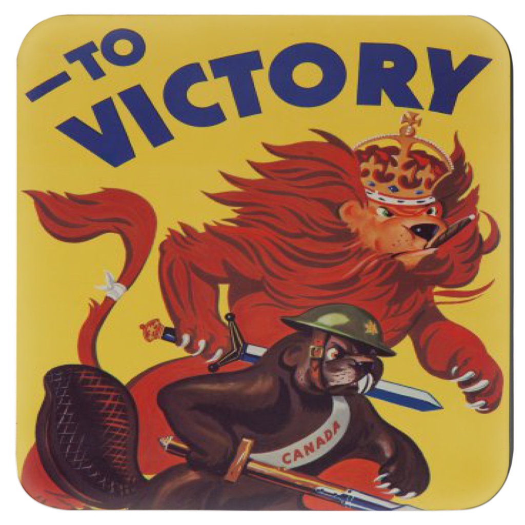 WW2 Allied Propaganda Coasters (x4)