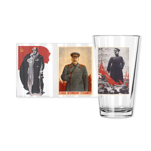 WW2 Soviet Poster Pint Glasses